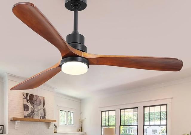 Ceiling fan in a living room